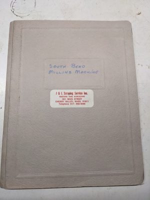 South Bend Milling Machine Parts List Book Manual Catalog 1957 Vertical Vmc
