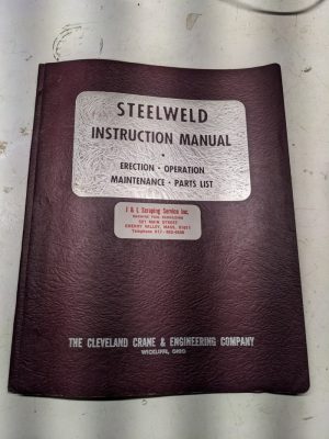 Steelweld Operation Install Maintenance Manual Parts List Book Presse Brake
