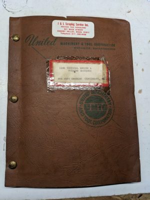 King Boring/Turning Machine Gray Co Electric Control Operation Parts Manual List