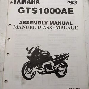 Yamaha Dealer Prep Assembly Manual Motorcycle Gts1000Ae 4Hh-28107-70 1993