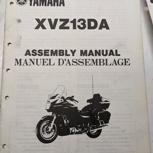 Yamaha Dealer Prep Assembly Manual Motorcycle Xvz13Da 3Jj-28107-70 1989