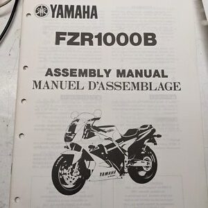 Yamaha Dealer Prep Assembly Manual Motorcycle Fzr1000B 3Lk-28107-72 1990