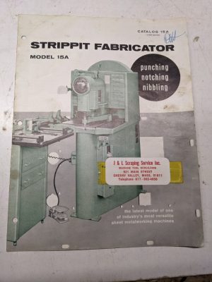 Strippit Fabricator Sales Brochure Catalog 15A Punch Press Specification Feature