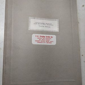 Snow Tapping Machine #1-Ut Operator Instruction Manual Parts List Sho Book