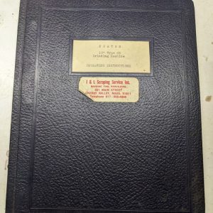Norton Grinding Machine Operator Maintenance Manual 10” Type Cd Part List 1942
