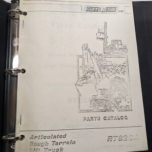 Schaeff Namco Parts Catalog List Book Rt820A Rough Terrain Lift Truck 1987 4Wd