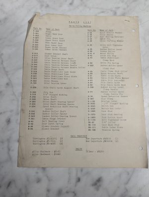 Grob Illustrated Service/Repair Parts List Fa-18 Filing Machine