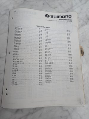 Repair/Service Parts List Book Catalog Manual Fishing Reels 1989 Shimano
