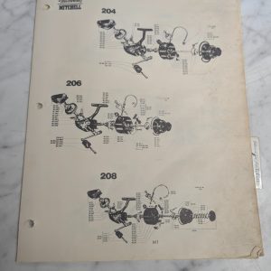 Repair/Service Parts List Catalog Manual Fishing Reels Browning Mitchell