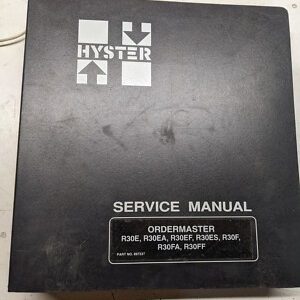 Hyster Service Manual Ordermaster R30E R30Ea R30Ef R30Es R30F R30Fa R30Ff 1994