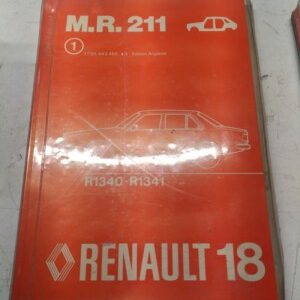 Renault R-18 M.R. 220 Workshop Repair Service Manual 1980 Bodywork R1340-R1341