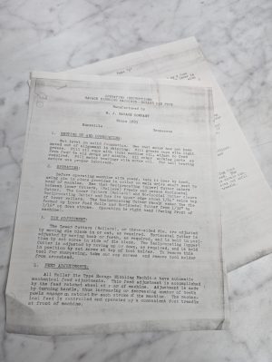 The Savage Nibbler Roller Die Type Operating Instructions Copy