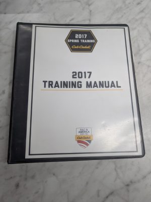 Cub Cadet 2017 Spring Training Manual Dealership Sales Information Guide Book