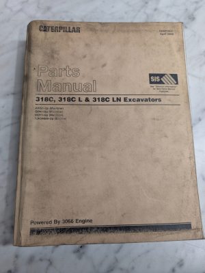 Caterpillar Service/Repair Parts List Catalog Book Manual 318C Ln Excavator 2002