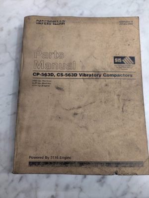 Caterpillar Service/Repair Parts List Catalog Book Manual Cp-563D Cs Compactor