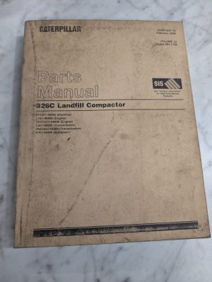 Caterpillar Service/Repair Parts List Catalog Manual 326C Landfill Compactor