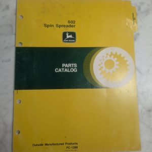 John Deere Jd Parts List Book Manual Catalog 602 Spin Spreader Pc-1288