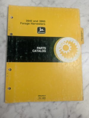 John Deere Jd Parts List Book Manual Catalog 3940 3960 Forage Harvester Pc-1693