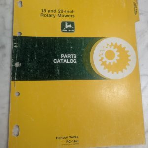 John Deere Jd Parts List Book Manual Catalog 18 20 Inch Rotary Mowers Pc-1448