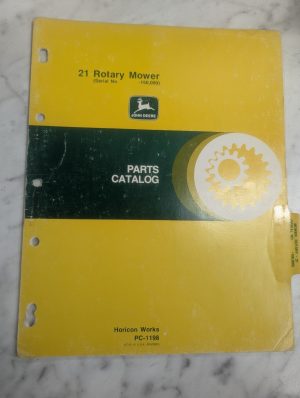 John Deere Jd Parts List Book Manual Catalog 21 Rotary Mower Pc-1198