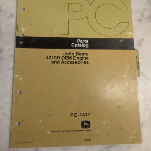 John Deere Jd Parts List Book Manual Catalog 4219D Oem Engine Pc-1417