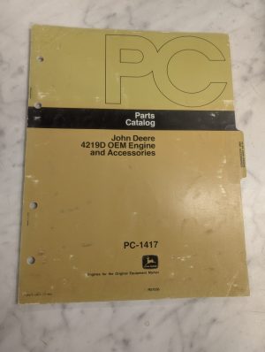 John Deere Jd Parts List Book Manual Catalog 4219D Oem Engine Pc-1417