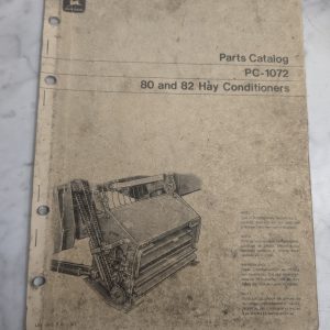 John Deere Jd Parts List Book Manual Catalog 80 82 Hay Conditioner Pc-1072