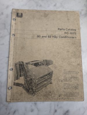 John Deere Jd Parts List Book Manual Catalog 80 82 Hay Conditioner Pc-1072