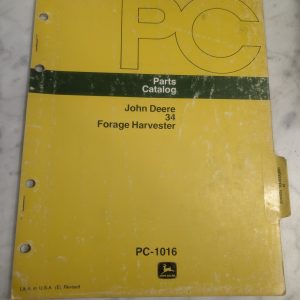 John Deere Jd Parts List Book Manual Catalog 34 Forage Harvester Pc-1016