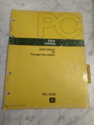John Deere Jd Parts List Book Manual Catalog 34 Forage Harvester Pc-1016