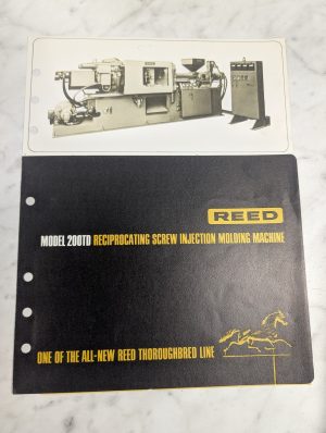 Reed 200Td Screw Injection Molding Machine Sales Brochure Literature Catalog