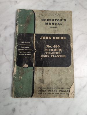 John Deere Jd Operator'S Manual #490 Four Row Tractor Corn Planter Om-B2-555