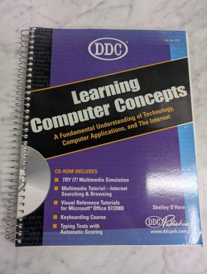 Ddc Learning Computer Concepts #273 Shelly O'Hara 2001 W/ Cdrom