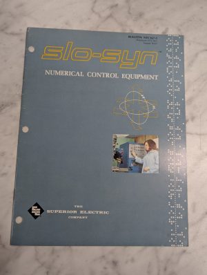 Slo-Syn Numerical Control Equipment Cnc Ntc167-1 Sales Brochure Literature