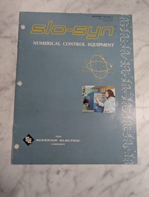 Slo-Syn Numerical Control Equipment Ntc167-1 Sales Brochure Literature Catalog
