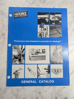 Hardinge Super-Precision General Catalog Sales Brochure Literature Machine Tool