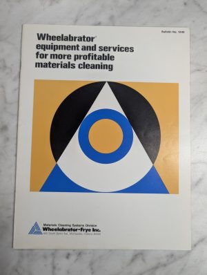 Wheelabrator Cleaning Equipment Sales Brochure Catalog Literature 10-00