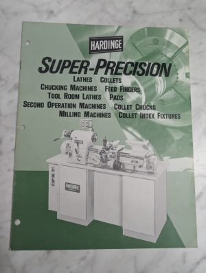 Hardinge Super-Precision Lathes & Accessories Sales Brochure Catalog Literature