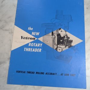 Vetcoa Rotary Threader Vertical Sales Brochure Literature Catalog