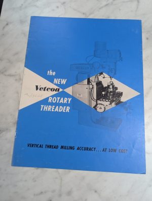 Vetcoa Rotary Threader Vertical Sales Brochure Literature Catalog