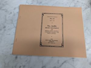 Instruction Pamphlet Manual New York Locomotive Brake Equipment #67 24-Rl