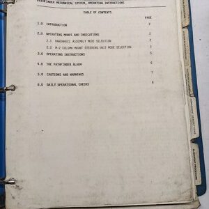 Portec Pathfinder Mechanical Guidance System 1983 302 Maintenance Manual