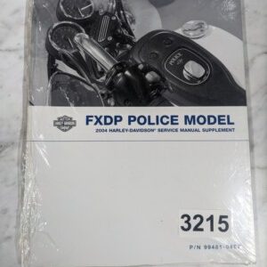 Harley Davidson Motorcycle Service Manual Supplement Fxdp Police 99481-04Sp 2004