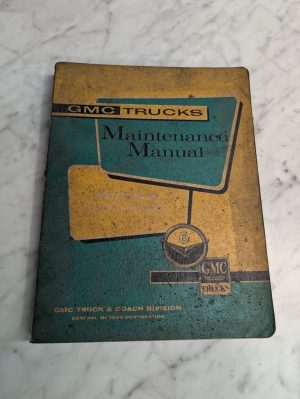 Original Gm 1960 Gmc Trucks Maintenance Manual Models 1000 Thru 5000