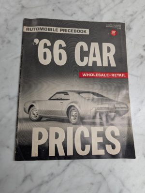 1966 Automobile Car Prices Retail And Wholesale '66 10Th Year Pricebook Guide