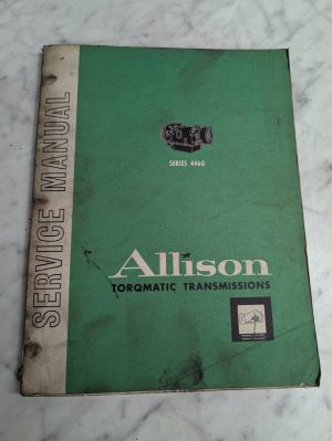 Oem Allison Series 4460 Transmission Service Repair Shop Manual Sa1130A 1965
