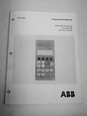 Abb Acs 600 Programming Control Manual Ac Drives Variable Frequency 1995