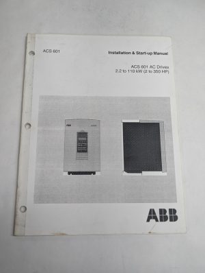 Abb Acs 601 Installation & Startup User Manual Ac Drives Variable Frequency