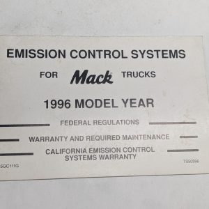 Mack Diesel Truck Emission Control Systems 1996 Model Year Ts50596