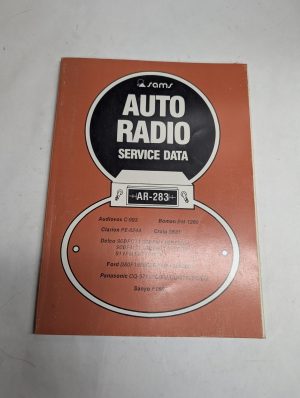 Sams Photofact Car Audio Auto Radio Series Repair Data Manual Volume Ar-283 1979
